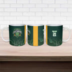 Basketball Custom Tasmania Ceramic Mug Simple Australian Dot Art - Aussie Hoodie