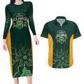 Basketball Custom Tasmania Couples Matching Long Sleeve Bodycon Dress and Hawaiian Shirt Simple Australian Dot Art - Aussie Hoodie