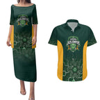 Basketball Custom Tasmania Couples Matching Puletasi and Hawaiian Shirt Simple Australian Dot Art - Aussie Hoodie