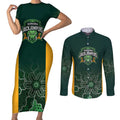 Basketball Custom Tasmania Couples Matching Short Sleeve Bodycon Dress and Long Sleeve Button Shirt Simple Australian Dot Art - Aussie Hoodie