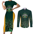 Basketball Custom Tasmania Couples Matching Short Sleeve Bodycon Dress and Long Sleeve Button Shirt Simple Australian Dot Art - Aussie Hoodie