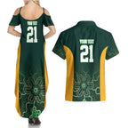Basketball Custom Tasmania Couples Matching Summer Maxi Dress and Hawaiian Shirt Simple Australian Dot Art - Aussie Hoodie