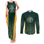 Basketball Custom Tasmania Couples Matching Tank Maxi Dress and Long Sleeve Button Shirt Simple Australian Dot Art - Aussie Hoodie