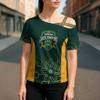 Basketball Custom Tasmania Cross Shoulder Shirt Simple Australian Dot Art - Aussie Hoodie