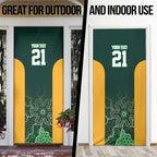 Basketball Custom Tasmania Door Cover Simple Australian Dot Art - Aussie Hoodie