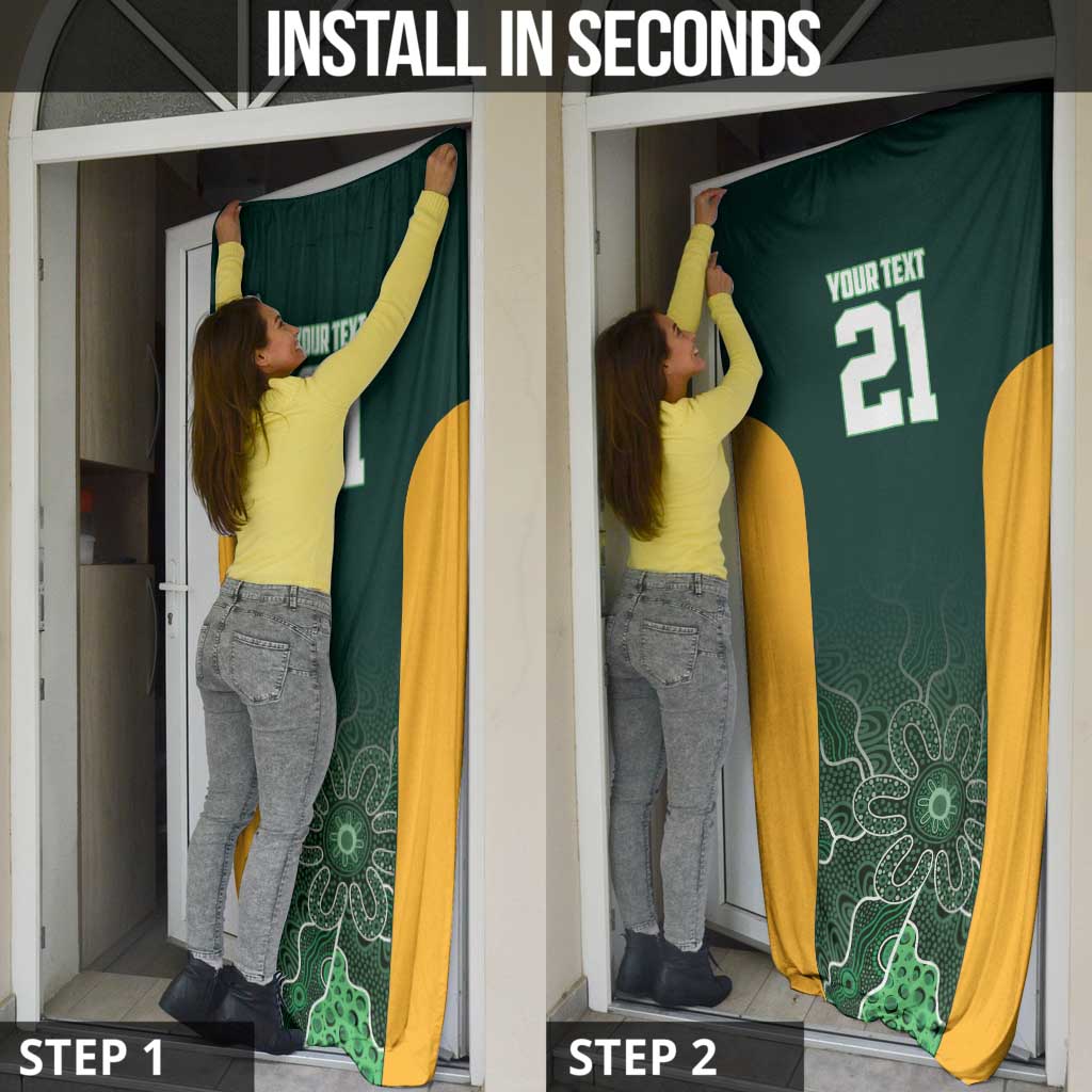 Basketball Custom Tasmania Door Cover Simple Australian Dot Art - Aussie Hoodie