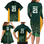 Basketball Custom Tasmania Family Matching Long Sleeve Bodycon Dress and Hawaiian Shirt Simple Australian Dot Art - Aussie Hoodie