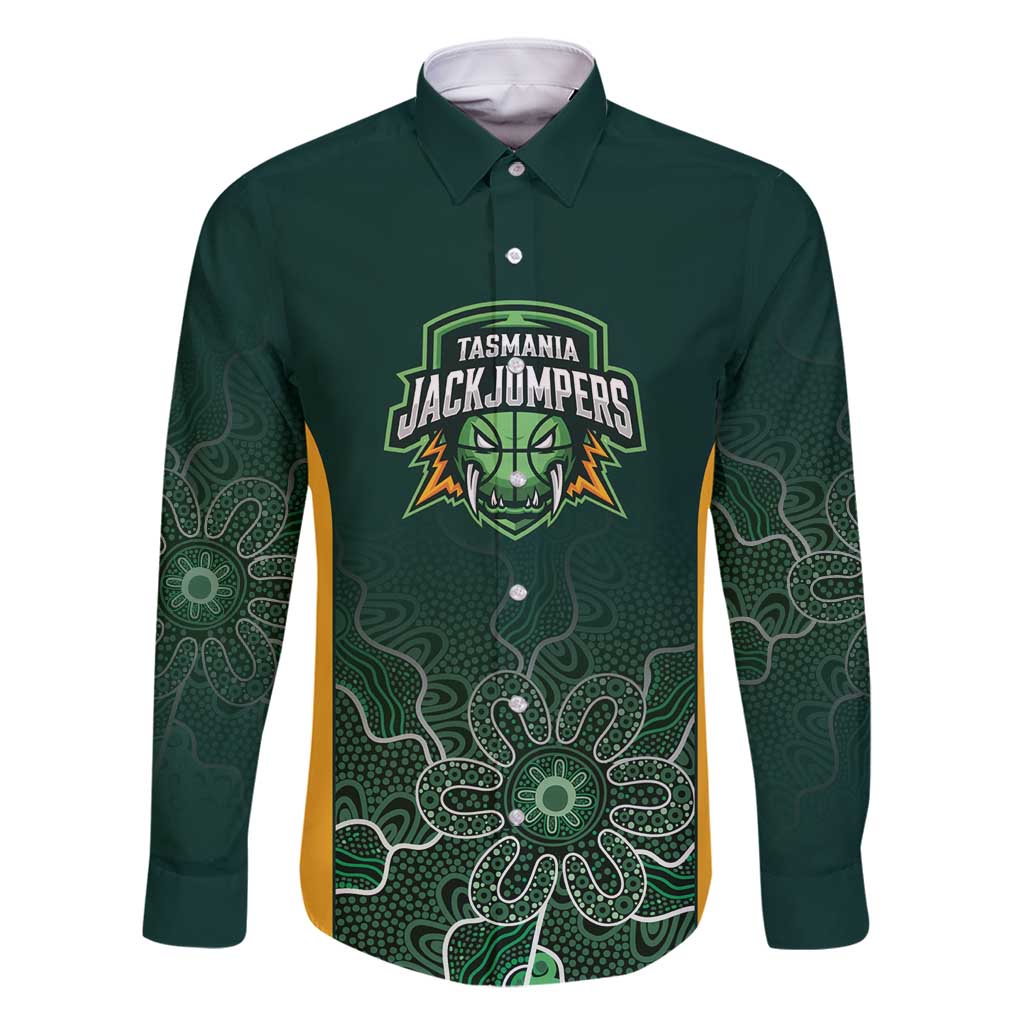 Basketball Custom Tasmania Family Matching Long Sleeve Bodycon Dress and Hawaiian Shirt Simple Australian Dot Art - Aussie Hoodie
