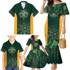 Basketball Custom Tasmania Family Matching Mermaid Dress and Hawaiian Shirt Simple Australian Dot Art - Aussie Hoodie