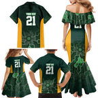 Basketball Custom Tasmania Family Matching Mermaid Dress and Hawaiian Shirt Simple Australian Dot Art - Aussie Hoodie