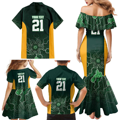 Basketball Custom Tasmania Family Matching Mermaid Dress and Hawaiian Shirt Simple Australian Dot Art - Aussie Hoodie
