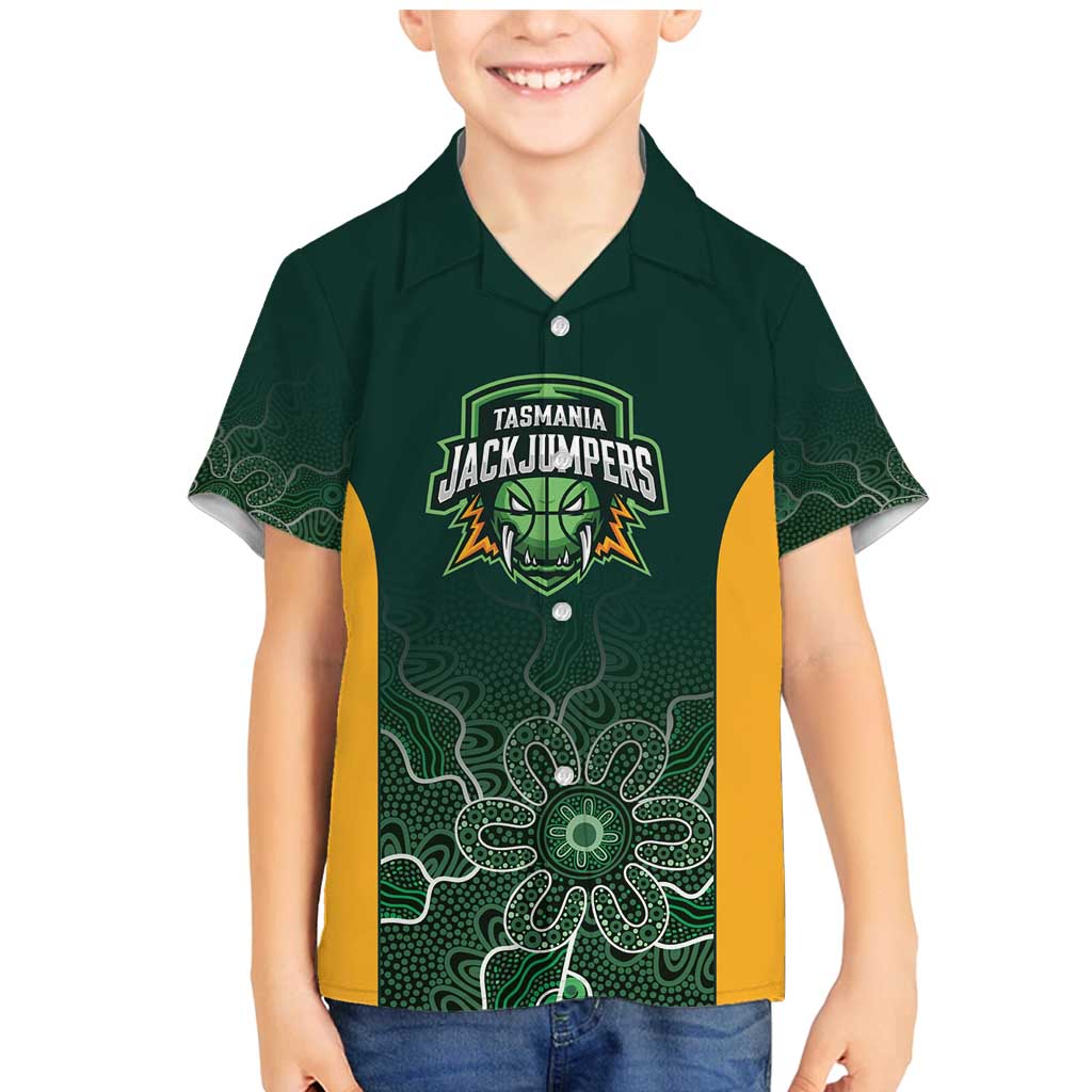 Basketball Custom Tasmania Family Matching Mermaid Dress and Hawaiian Shirt Simple Australian Dot Art - Aussie Hoodie