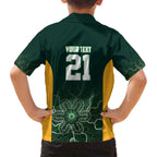 Basketball Custom Tasmania Family Matching Off Shoulder Short Dress and Hawaiian Shirt Simple Australian Dot Art - Aussie Hoodie