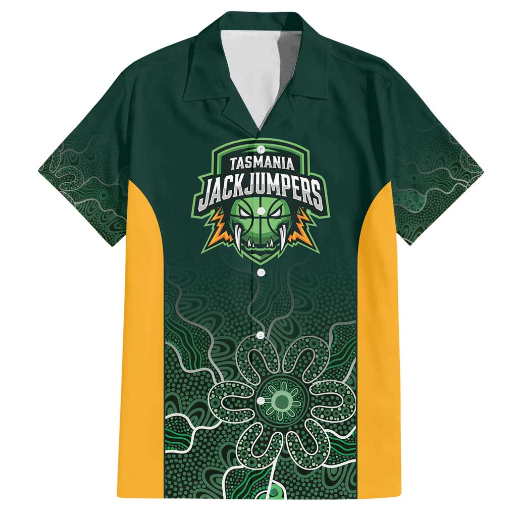Basketball Custom Tasmania Family Matching Off Shoulder Short Dress and Hawaiian Shirt Simple Australian Dot Art - Aussie Hoodie