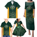 Basketball Custom Tasmania Family Matching Puletasi and Hawaiian Shirt Simple Australian Dot Art - Aussie Hoodie
