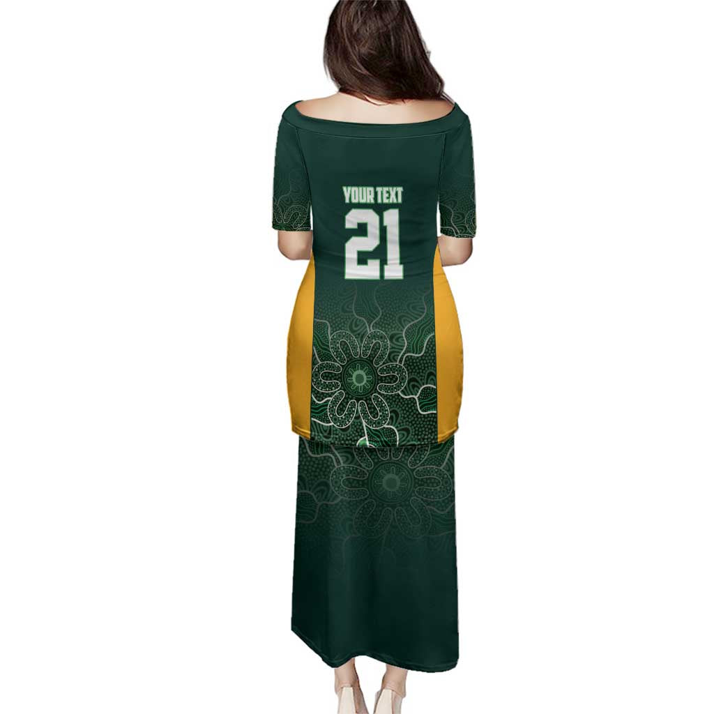 Basketball Custom Tasmania Family Matching Puletasi and Hawaiian Shirt Simple Australian Dot Art - Aussie Hoodie