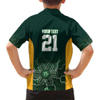Basketball Custom Tasmania Family Matching Short Sleeve Bodycon Dress and Hawaiian Shirt Simple Australian Dot Art - Aussie Hoodie