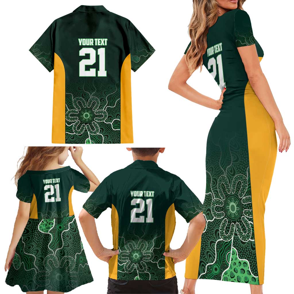 Basketball Custom Tasmania Family Matching Short Sleeve Bodycon Dress and Hawaiian Shirt Simple Australian Dot Art - Aussie Hoodie