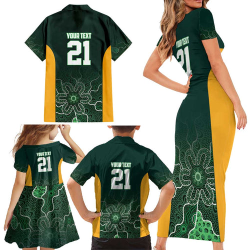 Basketball Custom Tasmania Family Matching Short Sleeve Bodycon Dress and Hawaiian Shirt Simple Australian Dot Art - Aussie Hoodie