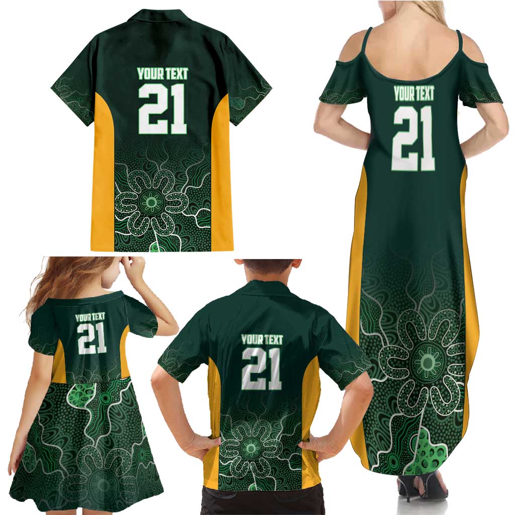 Basketball Custom Tasmania Family Matching Summer Maxi Dress and Hawaiian Shirt Simple Australian Dot Art - Aussie Hoodie