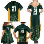 Basketball Custom Tasmania Family Matching Summer Maxi Dress and Hawaiian Shirt Simple Australian Dot Art - Aussie Hoodie