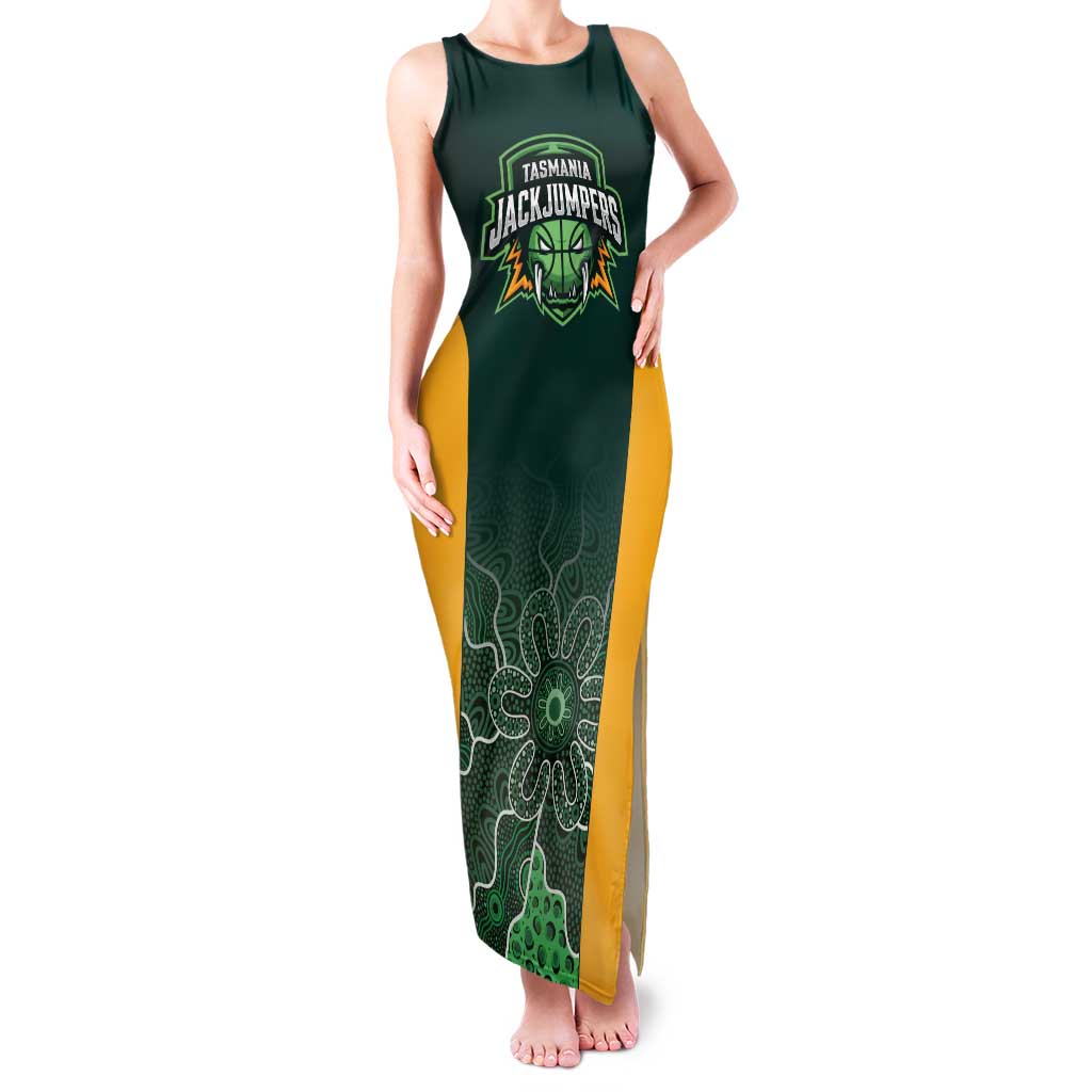 Basketball Custom Tasmania Family Matching Tank Maxi Dress and Hawaiian Shirt Simple Australian Dot Art - Aussie Hoodie