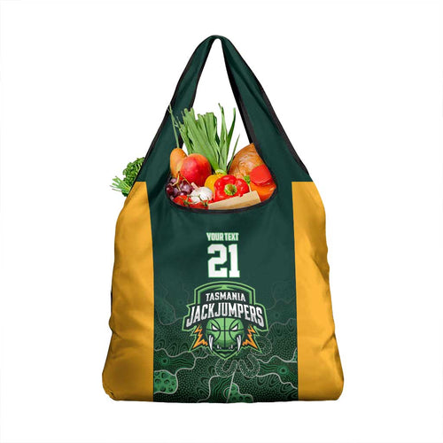 Basketball Custom Tasmania Grocery Bag Simple Australian Dot Art - Aussie Hoodie