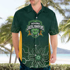 Basketball Custom Tasmania Hawaiian Shirt Simple Australian Dot Art - Aussie Hoodie