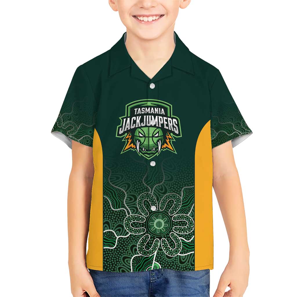 Basketball Custom Tasmania Hawaiian Shirt Simple Australian Dot Art - Aussie Hoodie