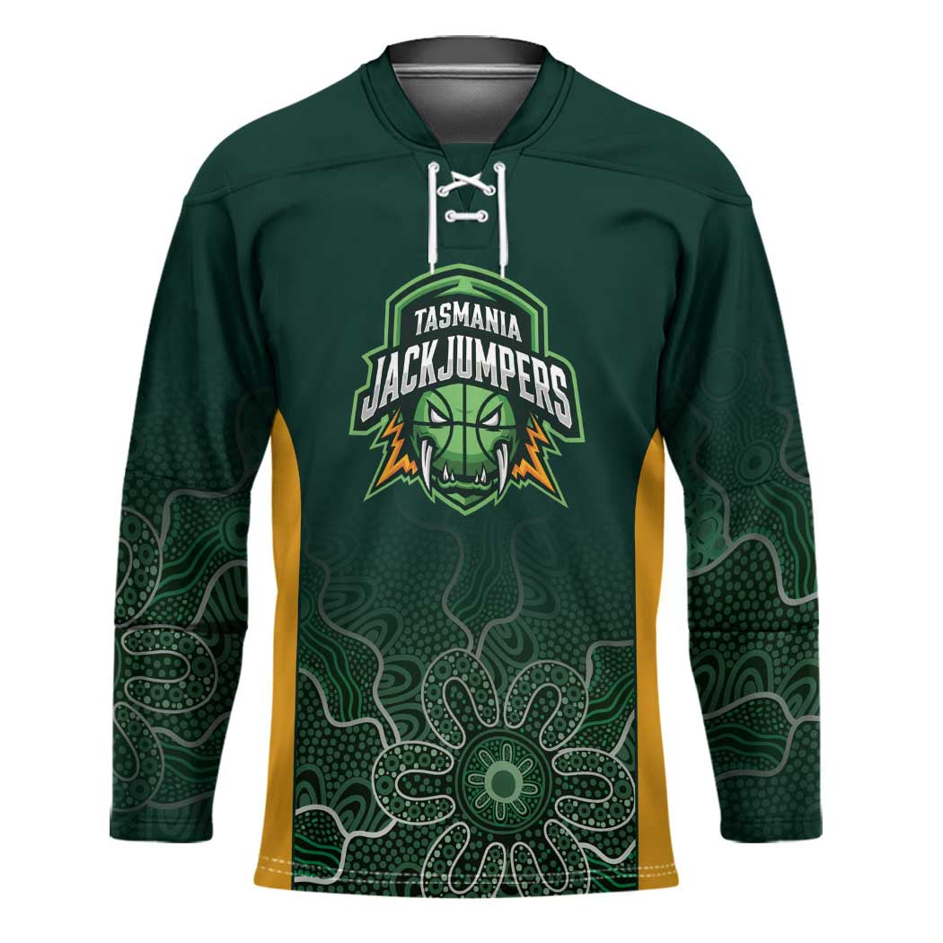 Basketball Custom Tasmania Hockey Jersey Simple Australian Dot Art - Aussie Hoodie