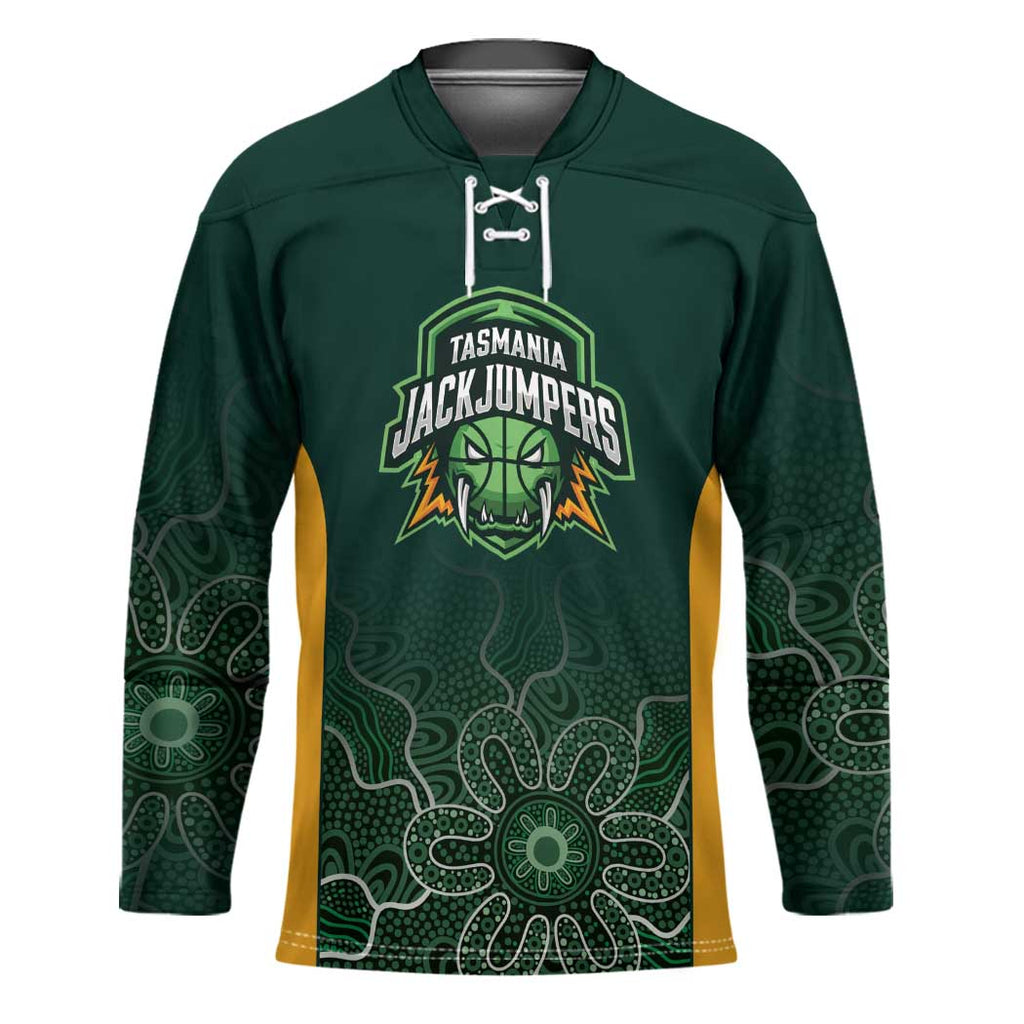 Basketball Custom Tasmania Hockey Jersey Simple Australian Dot Art - Aussie Hoodie