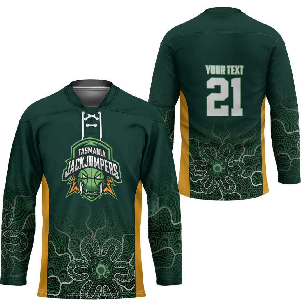 Basketball Custom Tasmania Hockey Jersey Simple Australian Dot Art - Aussie Hoodie