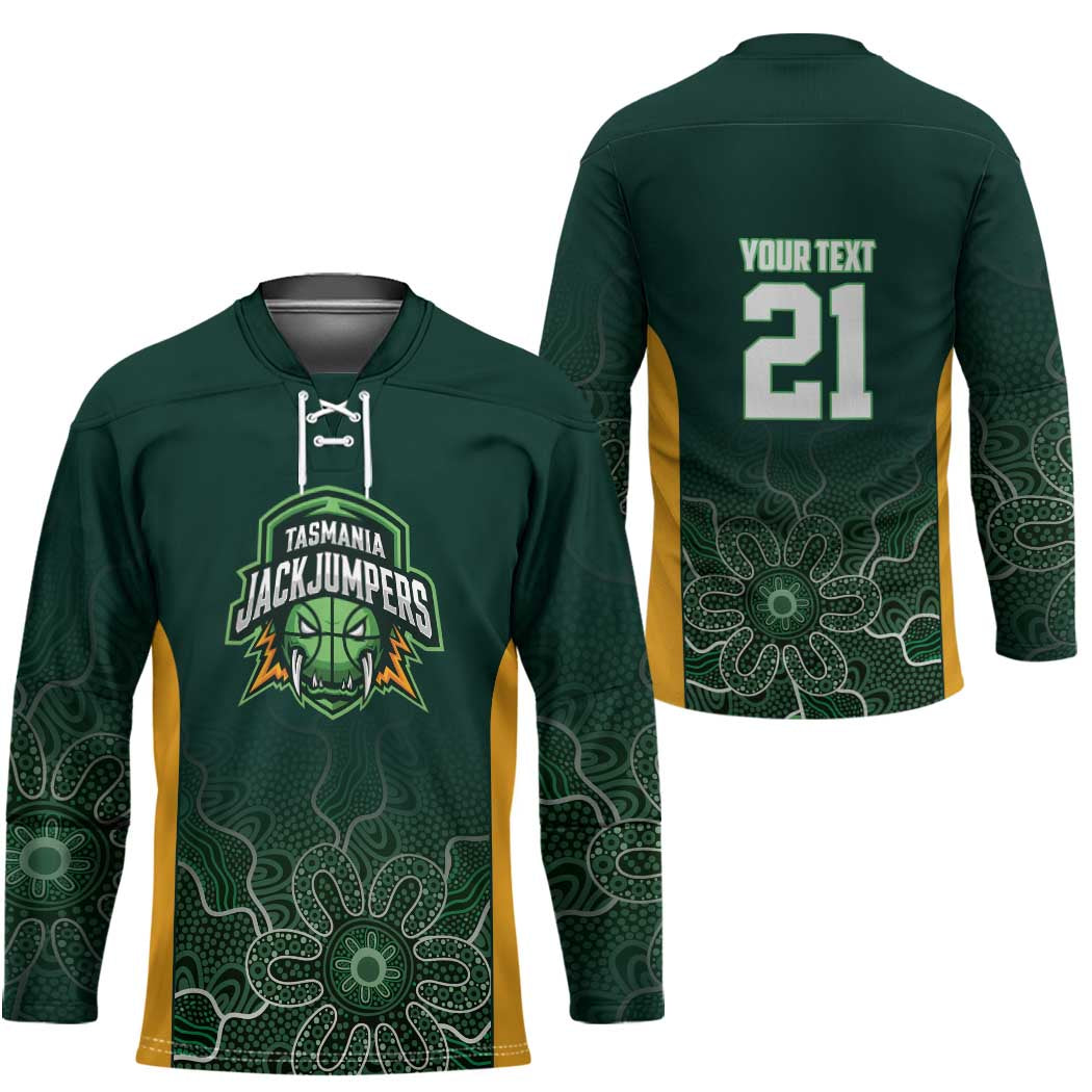 Basketball Custom Tasmania Hockey Jersey Simple Australian Dot Art - Aussie Hoodie