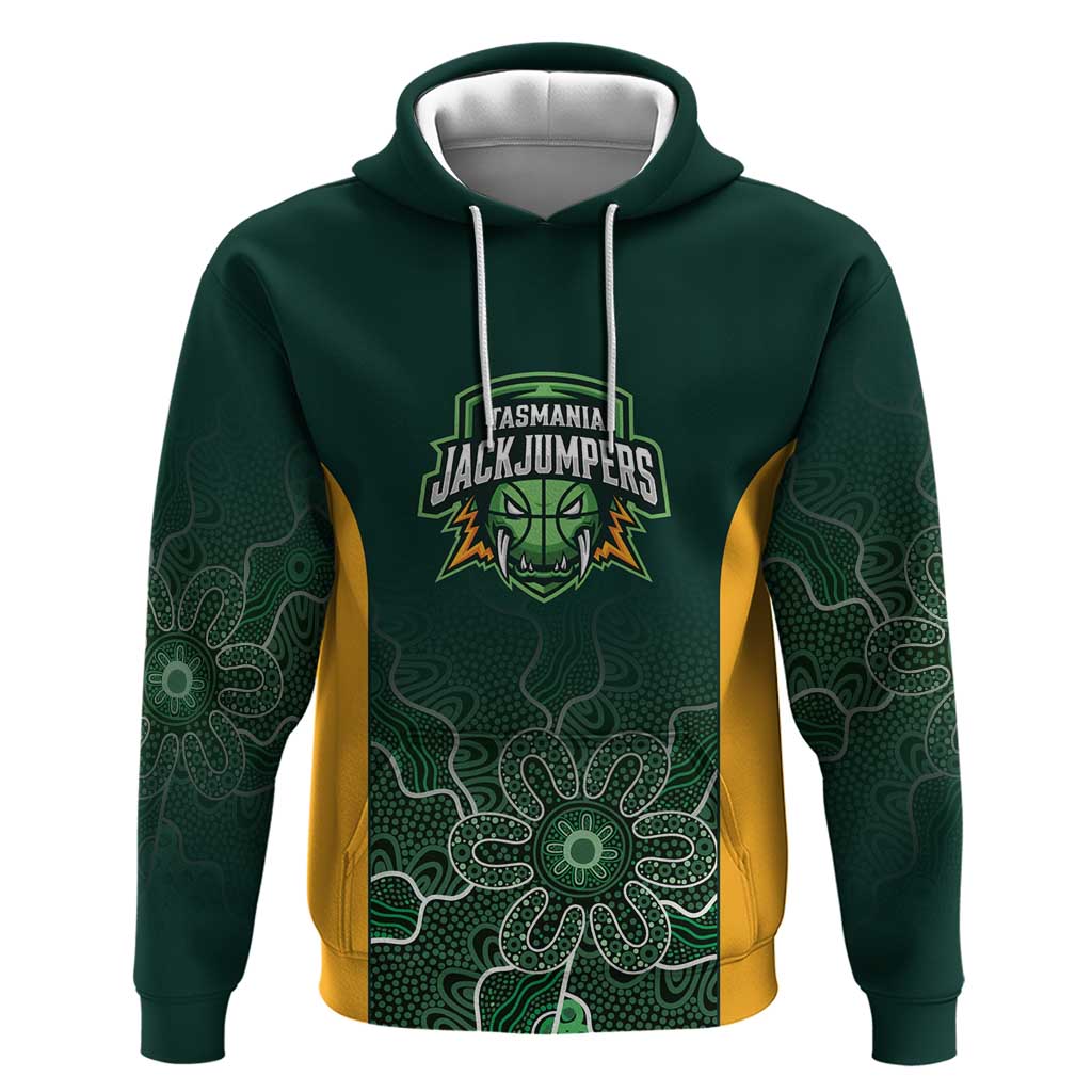 Basketball Custom Tasmania Hoodie Simple Australian Dot Art - Aussie Hoodie