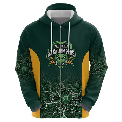 Basketball Custom Tasmania Hoodie Simple Australian Dot Art - Aussie Hoodie