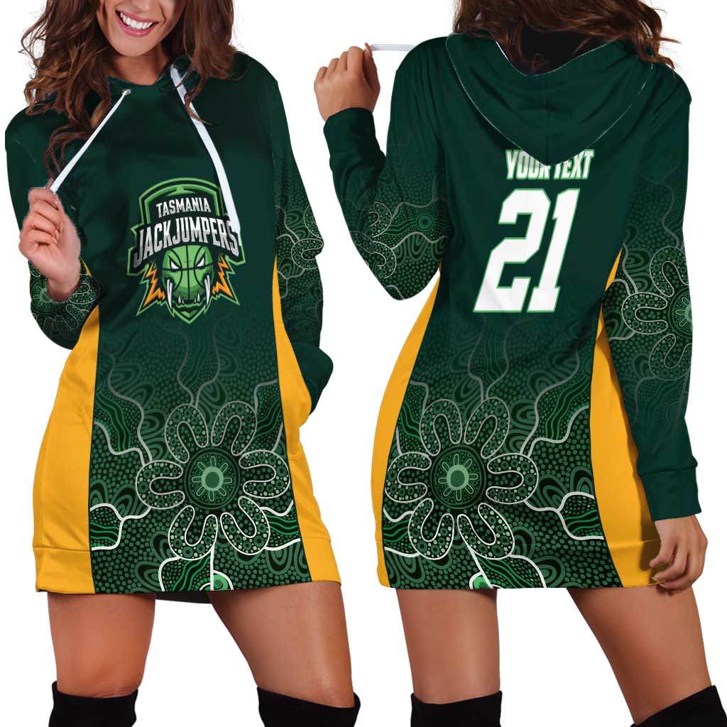 Basketball Custom Tasmania Hoodie Dress Simple Australian Dot Art - Aussie Hoodie