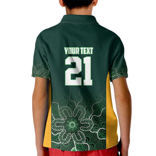 Basketball Custom Tasmania Kid Polo Shirt Simple Australian Dot Art - Aussie Hoodie