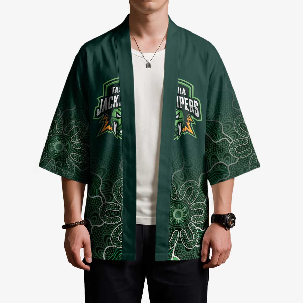 Basketball Custom Tasmania Kimono Simple Australian Dot Art - Aussie Hoodie