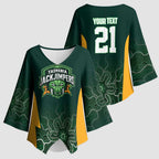 Basketball Custom Tasmania Kimono Sleeve Blouse Simple Australian Dot Art - Aussie Hoodie