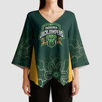 Basketball Custom Tasmania Kimono Sleeve Blouse Simple Australian Dot Art - Aussie Hoodie