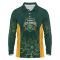 Basketball Custom Tasmania Long Sleeve Polo Shirt Simple Australian Dot Art - Aussie Hoodie
