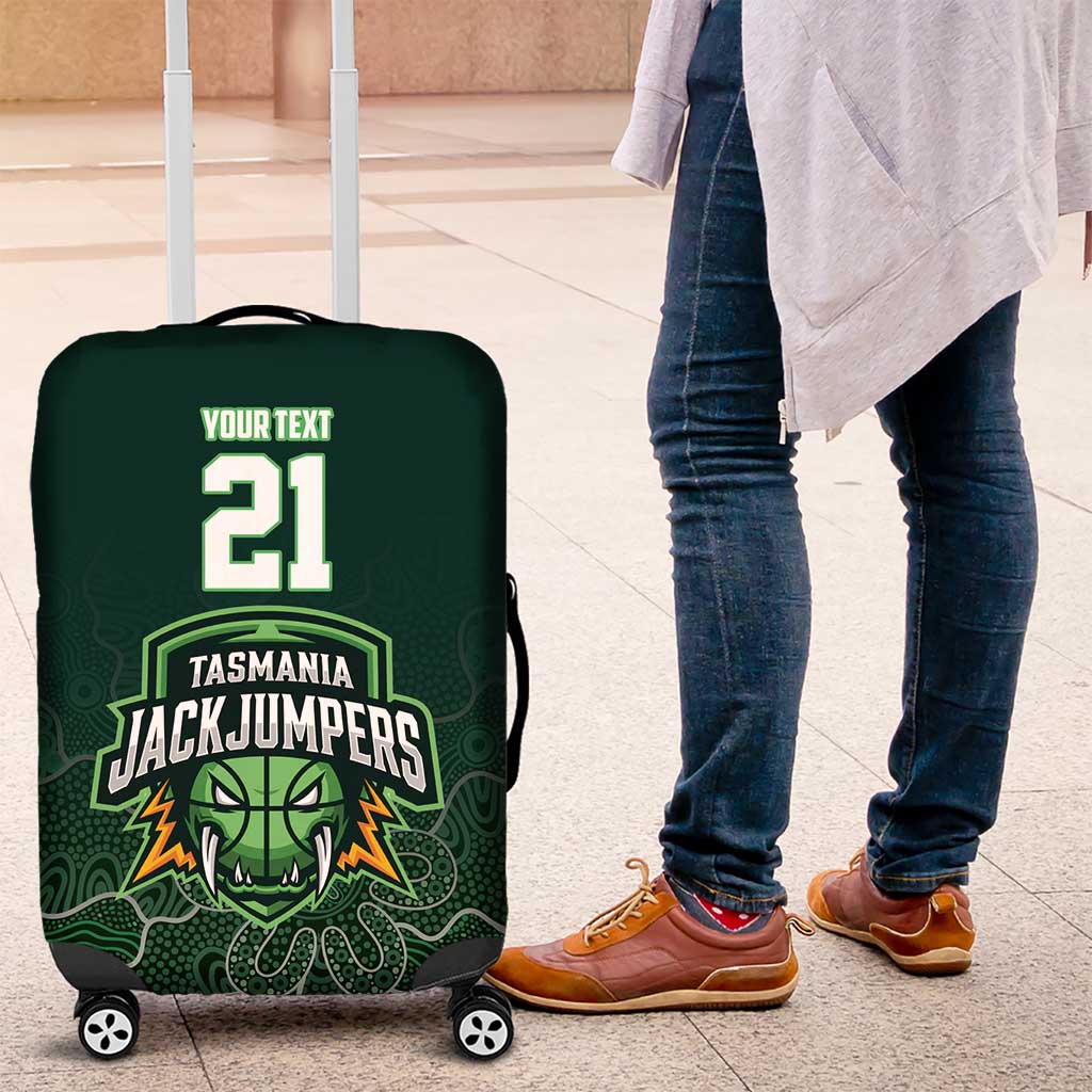 Basketball Custom Tasmania Luggage Cover Simple Australian Dot Art - Aussie Hoodie