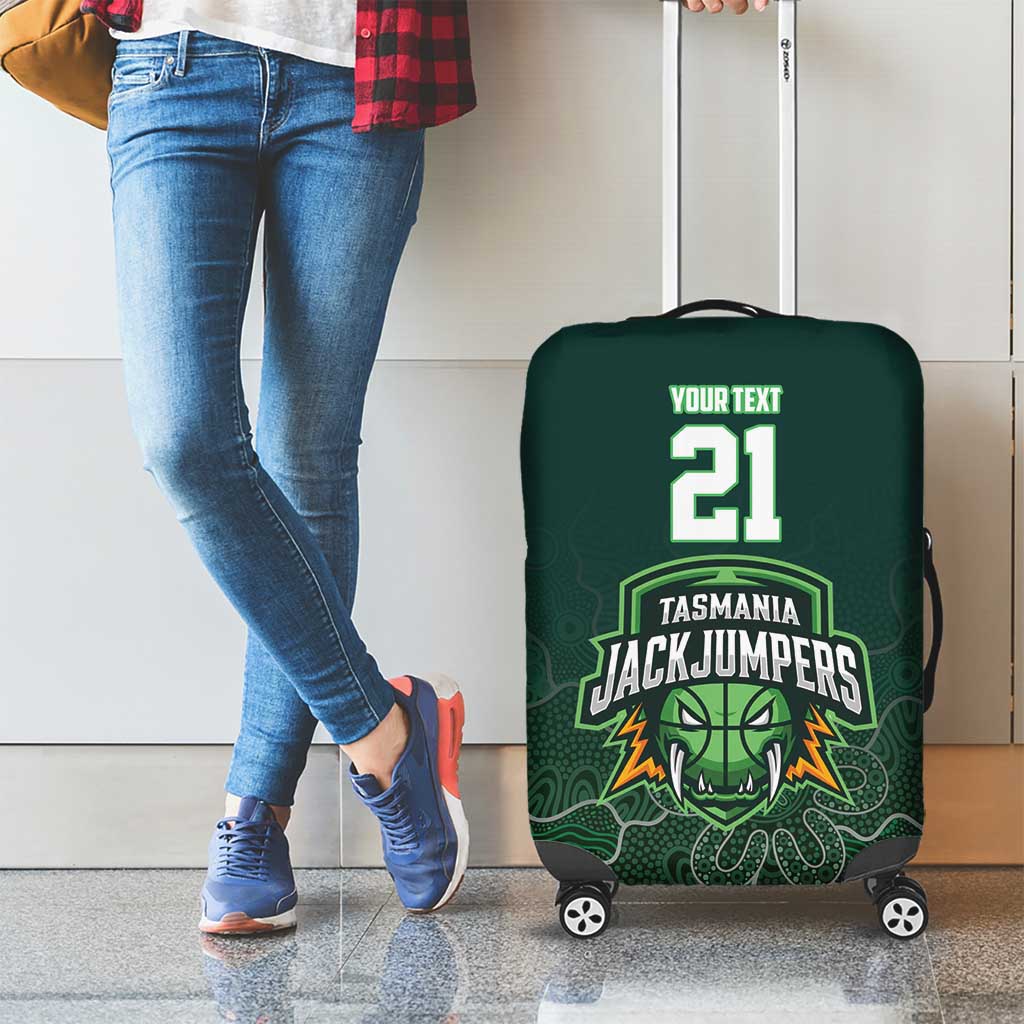 Basketball Custom Tasmania Luggage Cover Simple Australian Dot Art - Aussie Hoodie