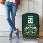 Basketball Custom Tasmania Luggage Cover Simple Australian Dot Art - Aussie Hoodie