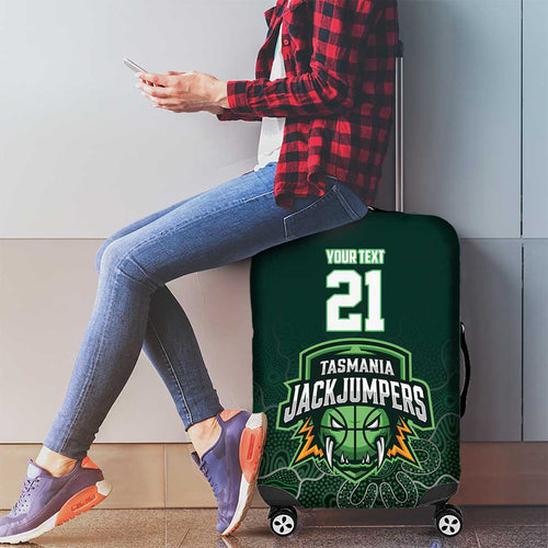 Basketball Custom Tasmania Luggage Cover Simple Australian Dot Art - Aussie Hoodie