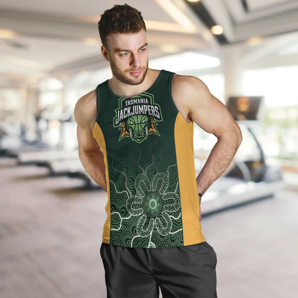 Basketball Custom Tasmania Men Tank Top Simple Australian Dot Art - Aussie Hoodie