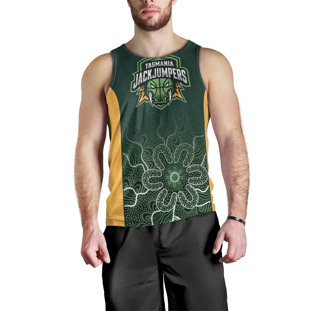 Basketball Custom Tasmania Men Tank Top Simple Australian Dot Art - Aussie Hoodie