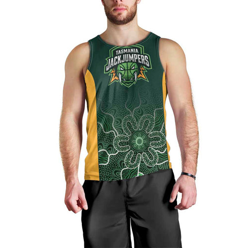Basketball Custom Tasmania Men Tank Top Simple Australian Dot Art - Aussie Hoodie