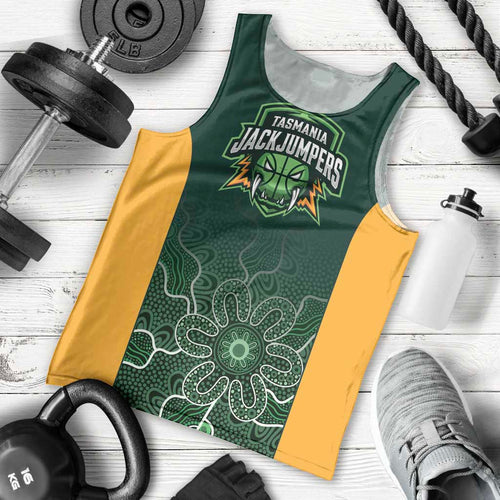 Basketball Custom Tasmania Men Tank Top Simple Australian Dot Art - Aussie Hoodie