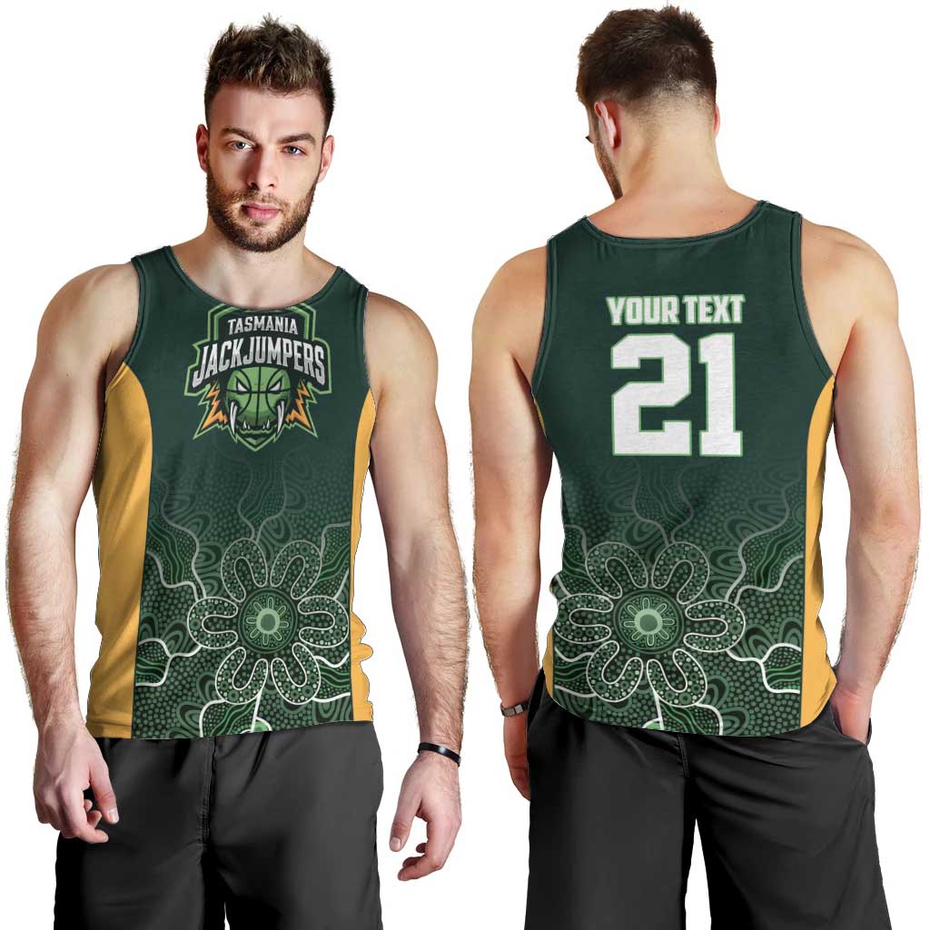 Basketball Custom Tasmania Men Tank Top Simple Australian Dot Art - Aussie Hoodie